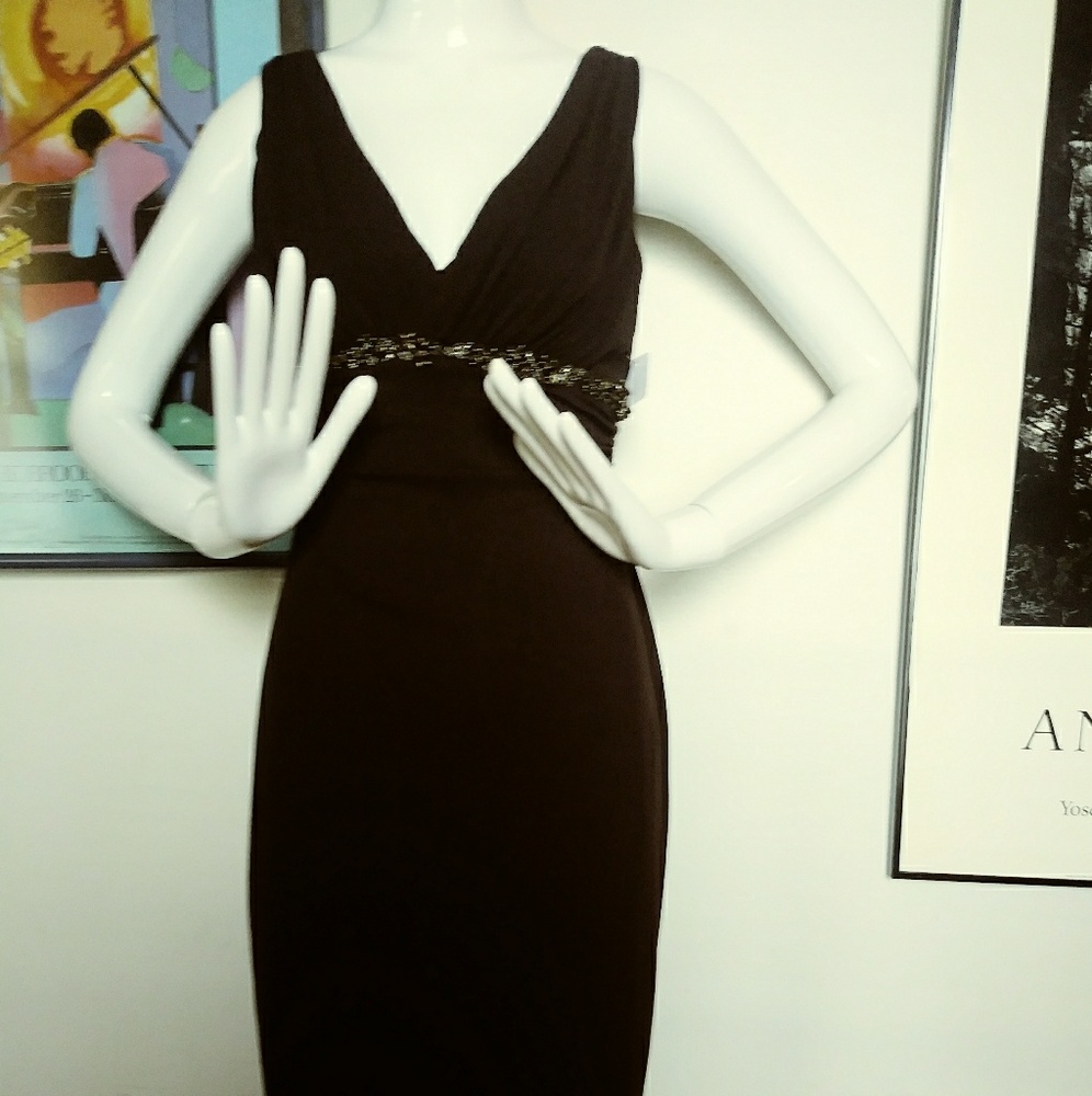 David Meister Brown Dress