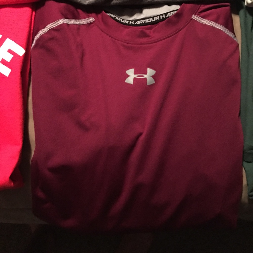 Maroon Under Armour Long Sleeve
