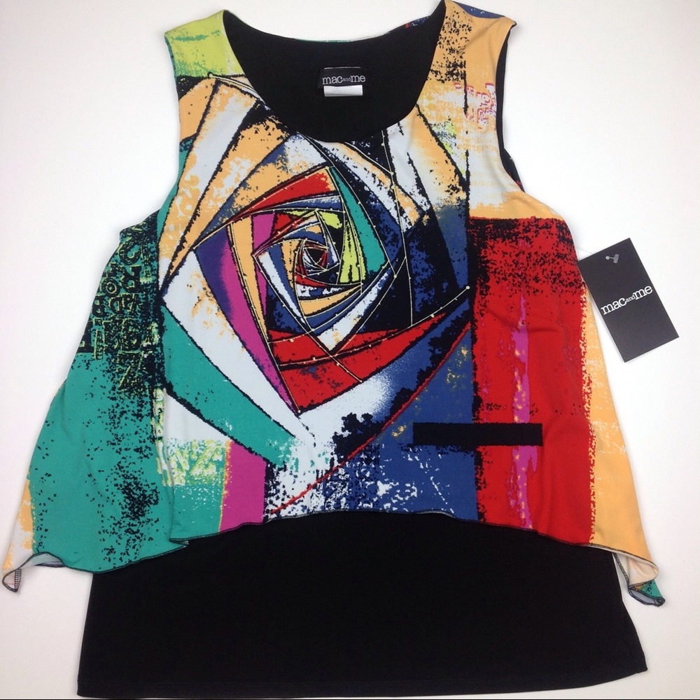 NWT Mac & Me Layered Top