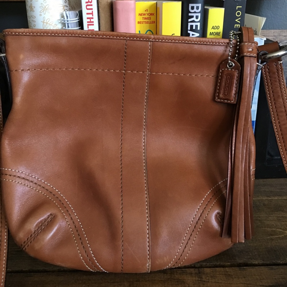 Vintage Leather Coach Cross Body