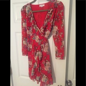 Floral Wrap Dress
