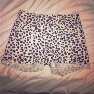 Cheetah print shorts