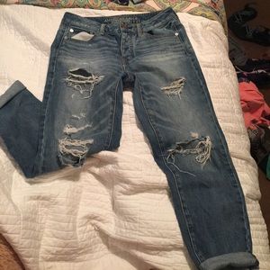 Denim boyfriend jeans