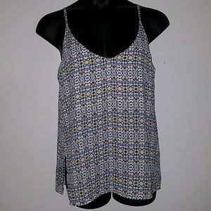 Patterned Design Top With A Sexy Back - NWT