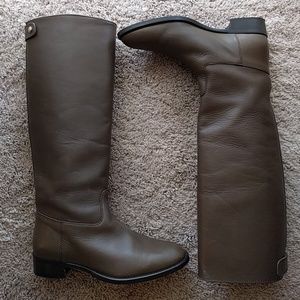 J. Crew Field Boots in Dark Wood