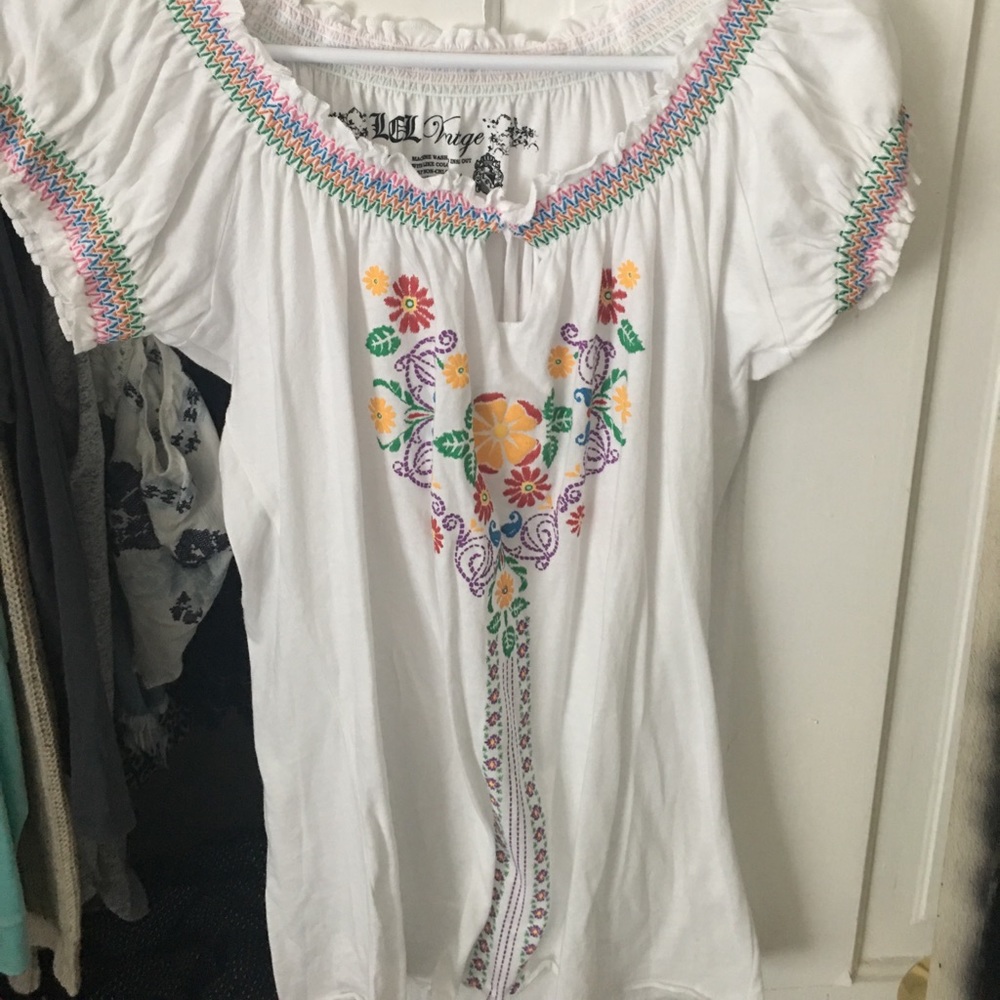 Vintage off the shoulder top