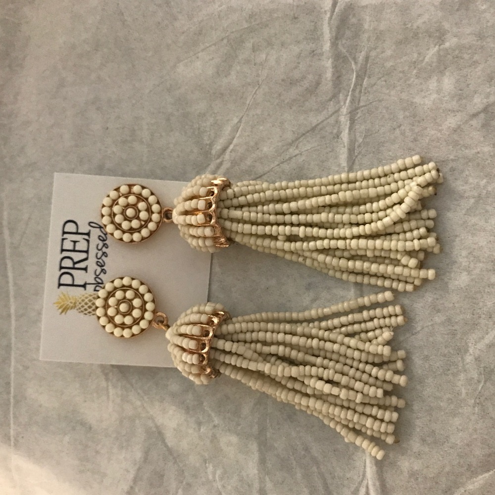 Prep Obsessed dangle bead earrings