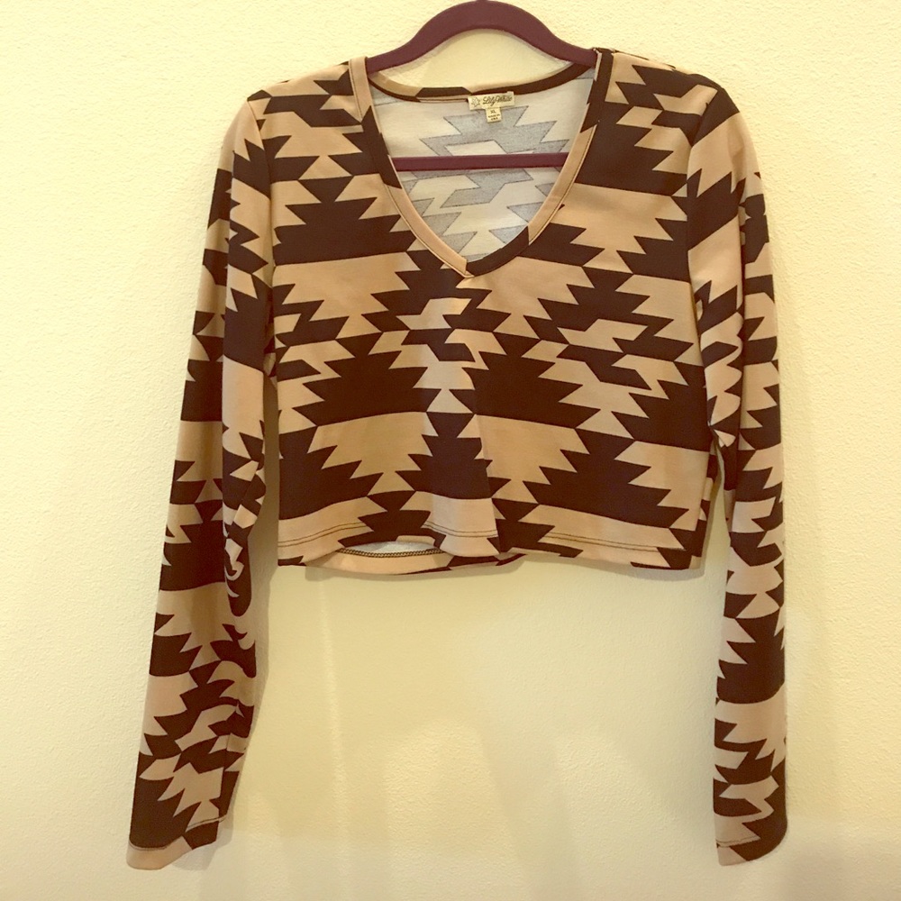 Aztec crop top