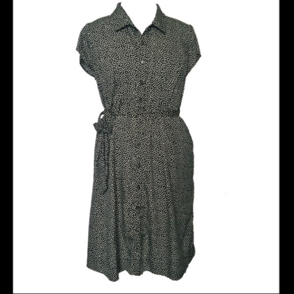 Motherhood Maternity Polka Dot Collared Dress