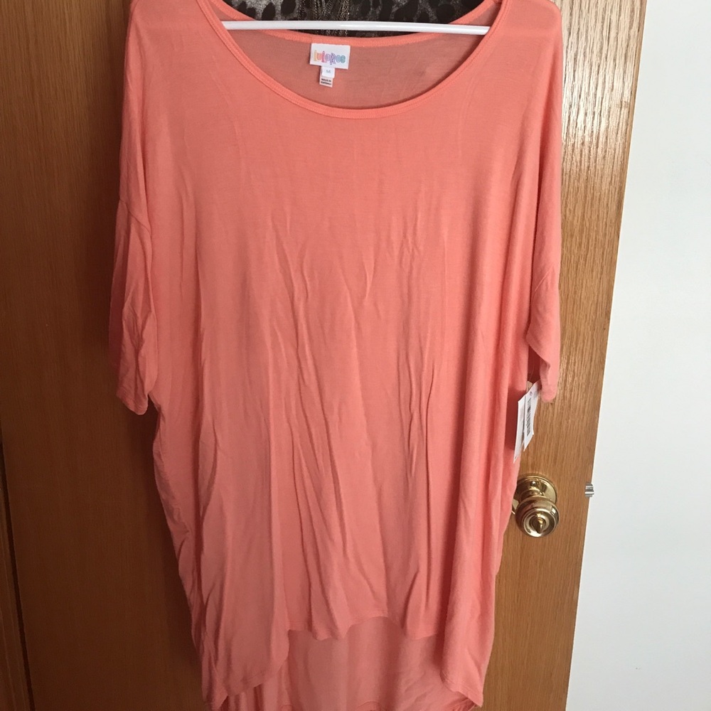 NWT peach Lula Roe Irma.