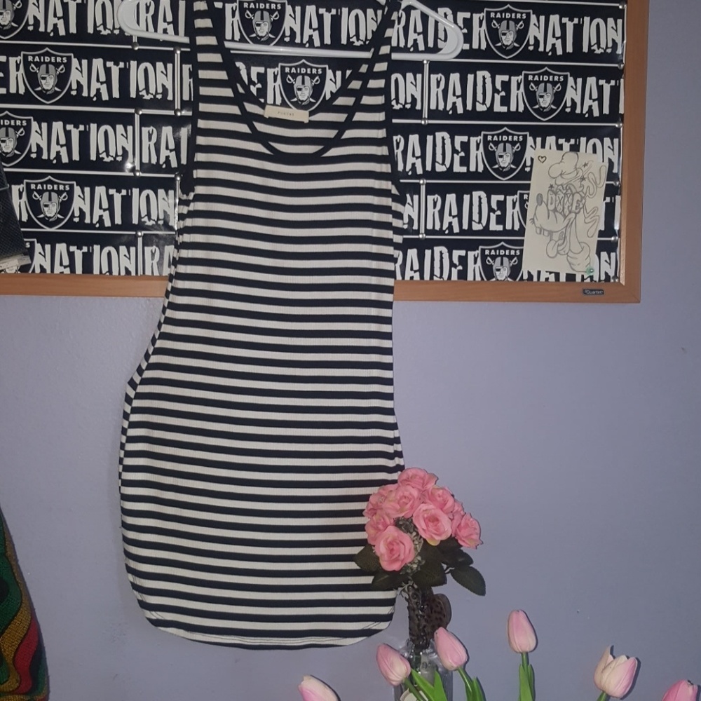 Stripped summer dress.