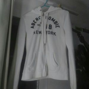 A&F White Hoodie
