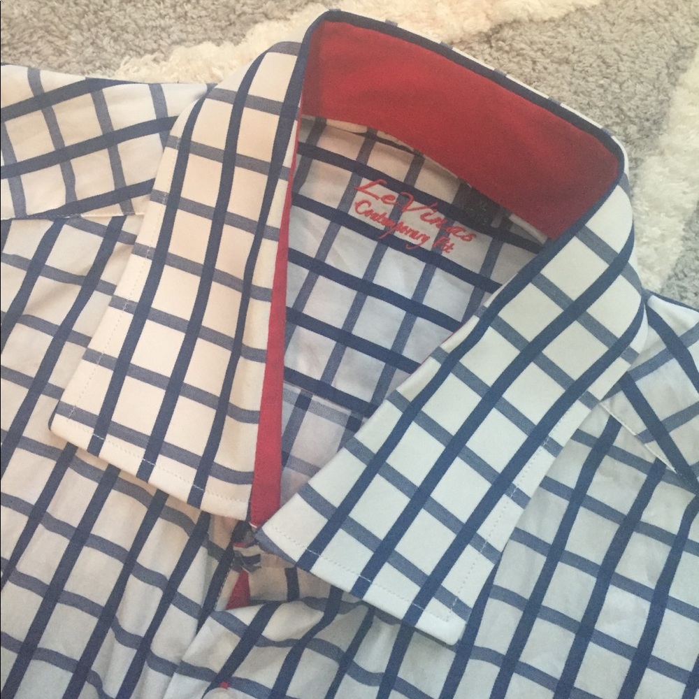 Le Vinas Rolled cuff Button Down