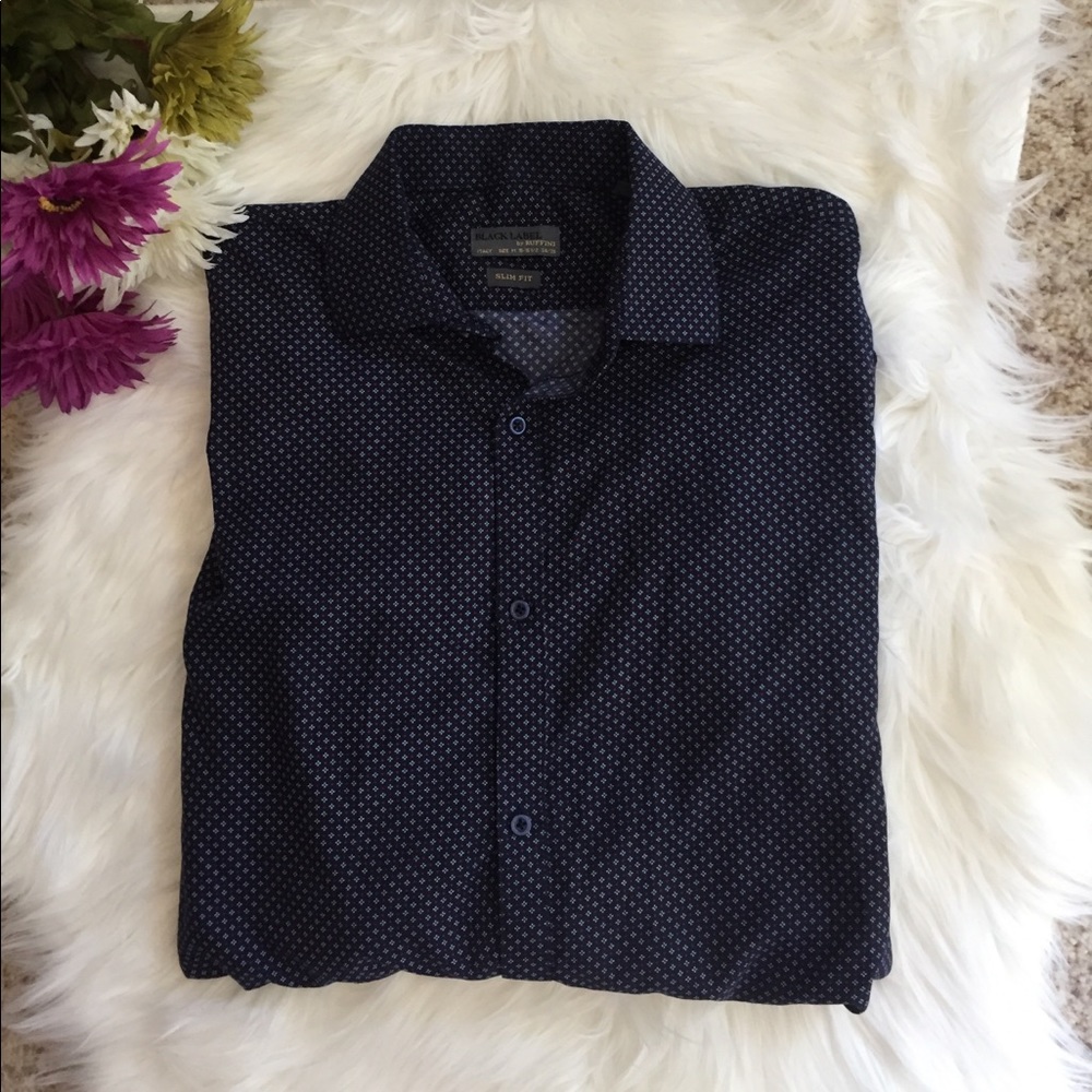 Men's black label by ruffini dress shirt