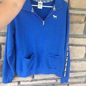 Royal blue VS PINK zip up Pullover