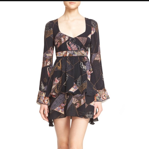 Elizabeth and James Dresses & Skirts - • Elizabeth & James • Lilou Paisley Black Dress 0