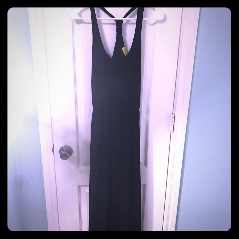 Black Halter Maxi Dress