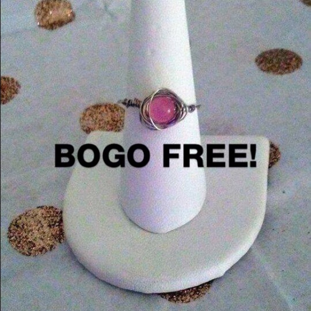 🔴Genuine Rose Quartz Crystal Healing Ring