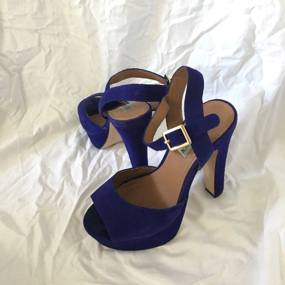 royal blue Steve Madden stilettos
