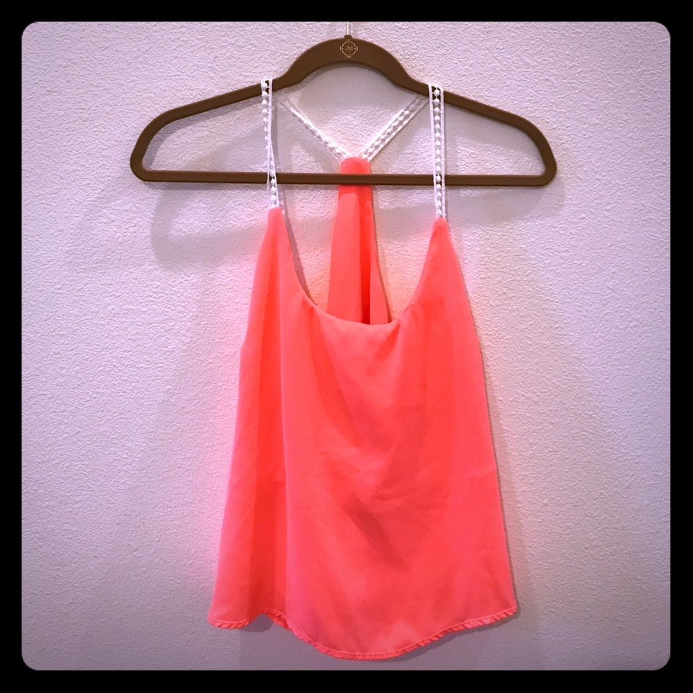Neon peach top