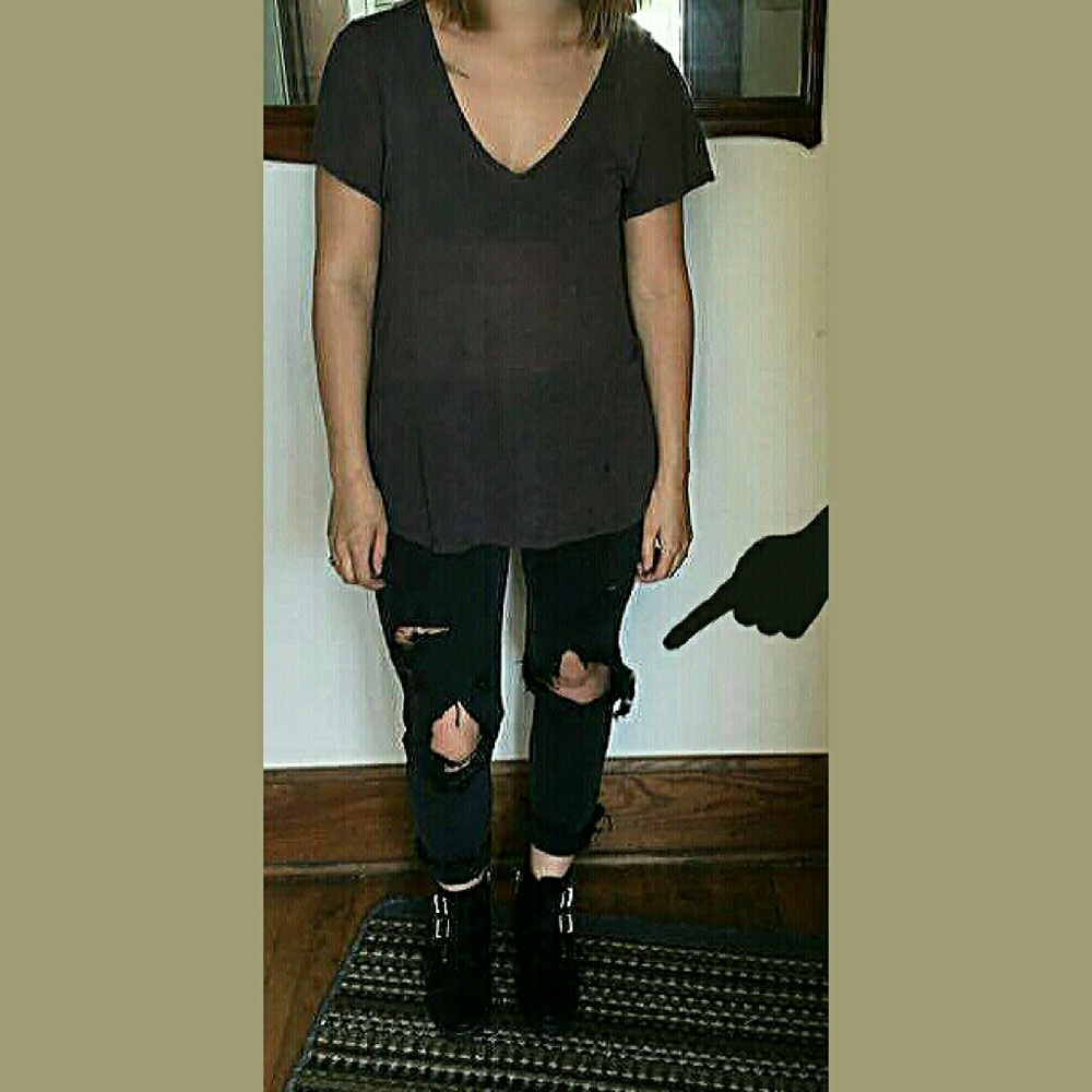 Very distressed jeans