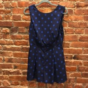 Top Shop blue polka for romper