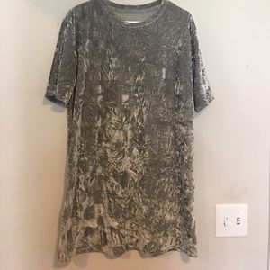 Crushed velvet dress
