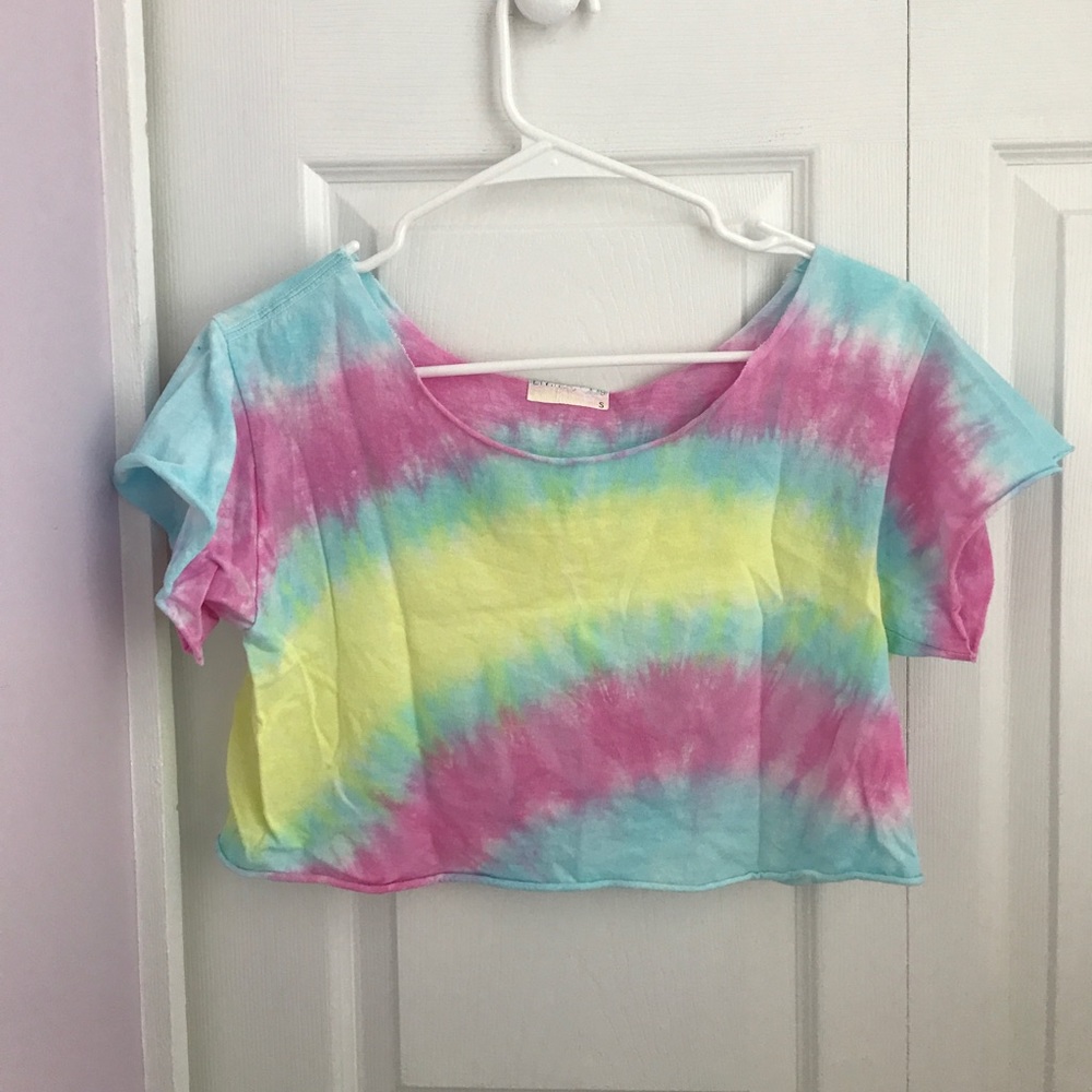 Pastel Tie- Dye Crop Top