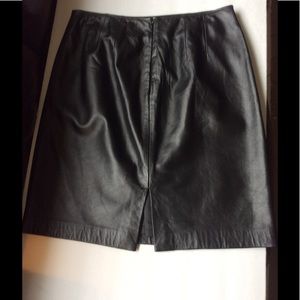 Leather skirt