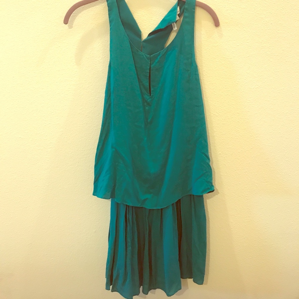 BCBG turquoise mini dress