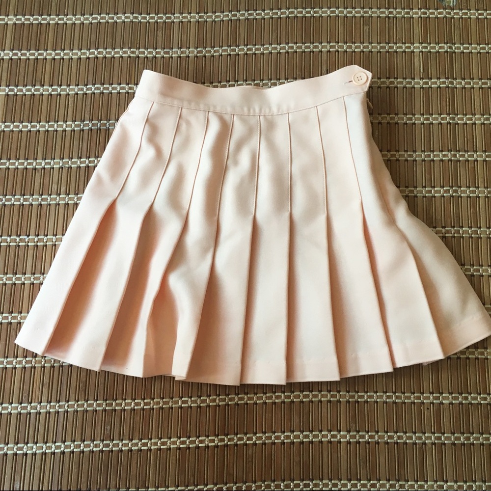 American Apparel Peach Tennis Skirt