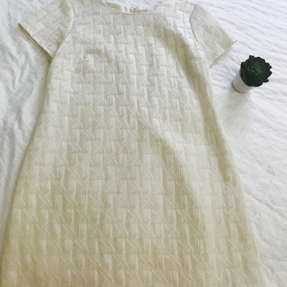 Xhilaration textured ivory go-go dress