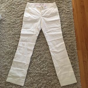 Banana Republic white cotton pants