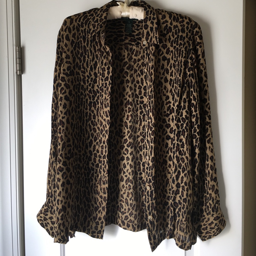 Ralph Lauren Animal Print Button-Up