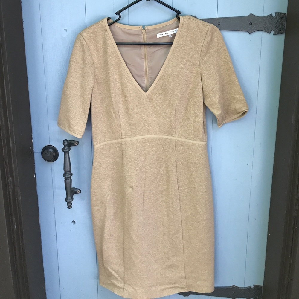 Trina Turk camel color dress