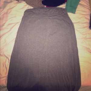 Grey maxi skirt