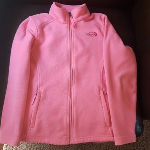 Girls North face zip up