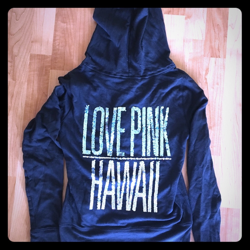 VERY RARE - HAWAII exclusive. PINK sequined hoodie