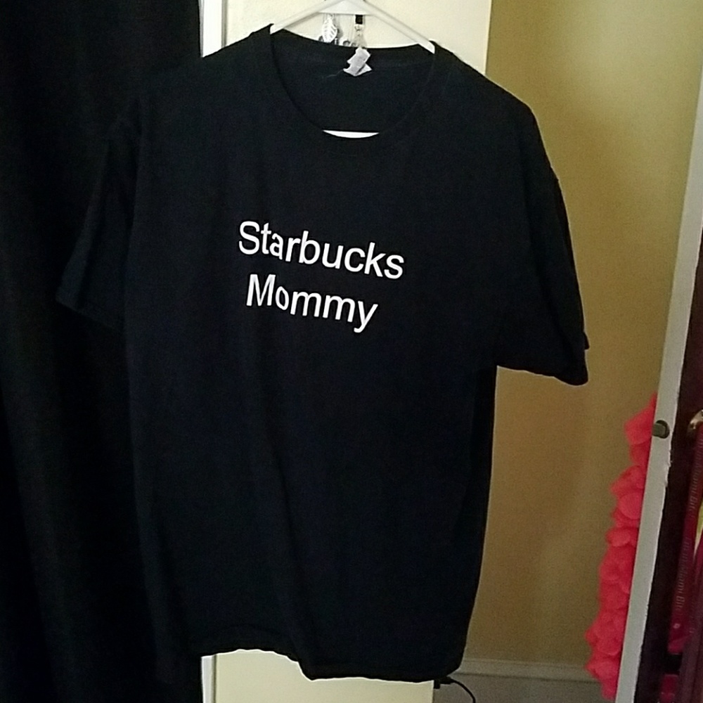 Starbucks mommy black t-shirt