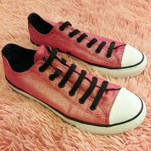 💕FINAL SALE💕 PINK SPARKLY Converse!