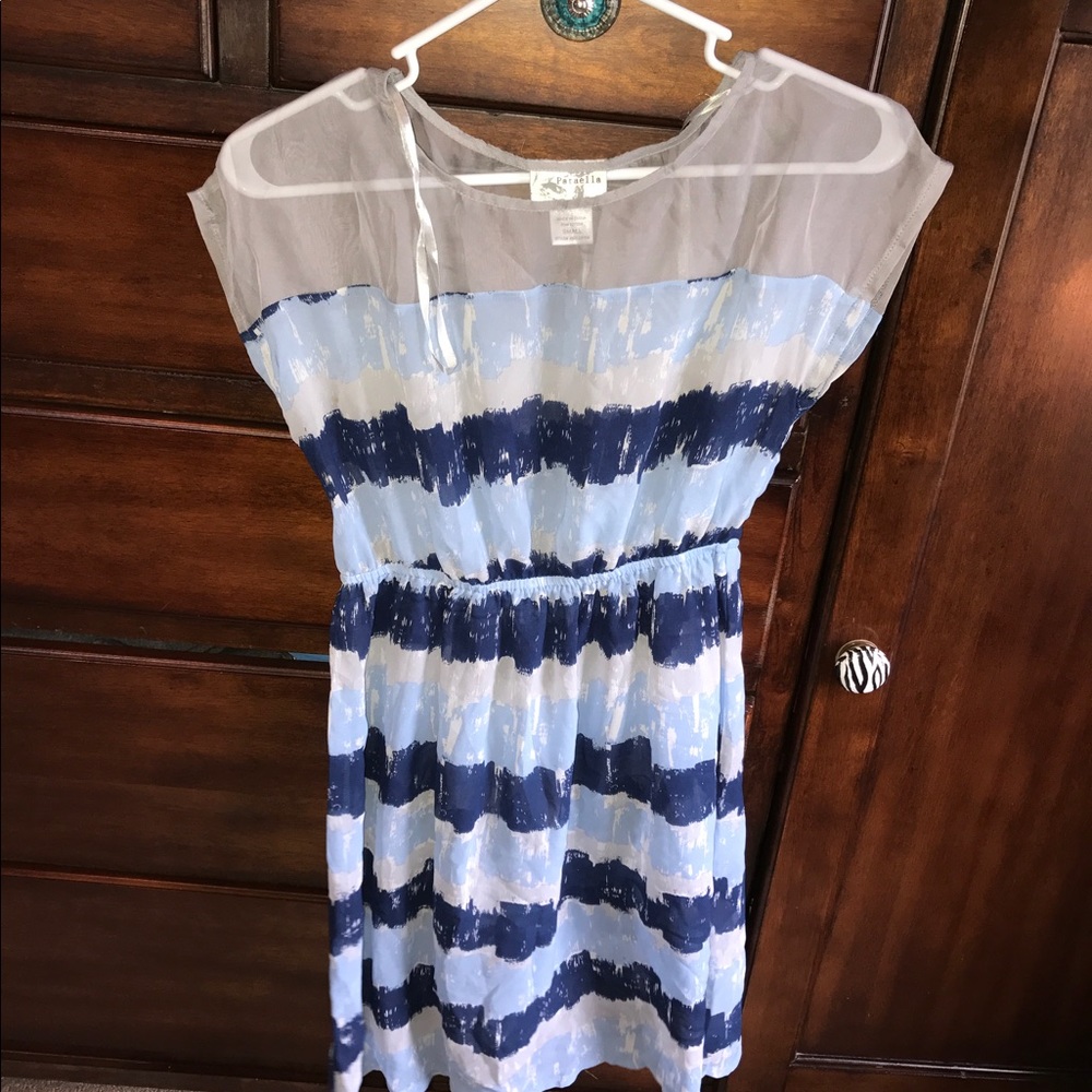Blue - Gray soft light weight dress !