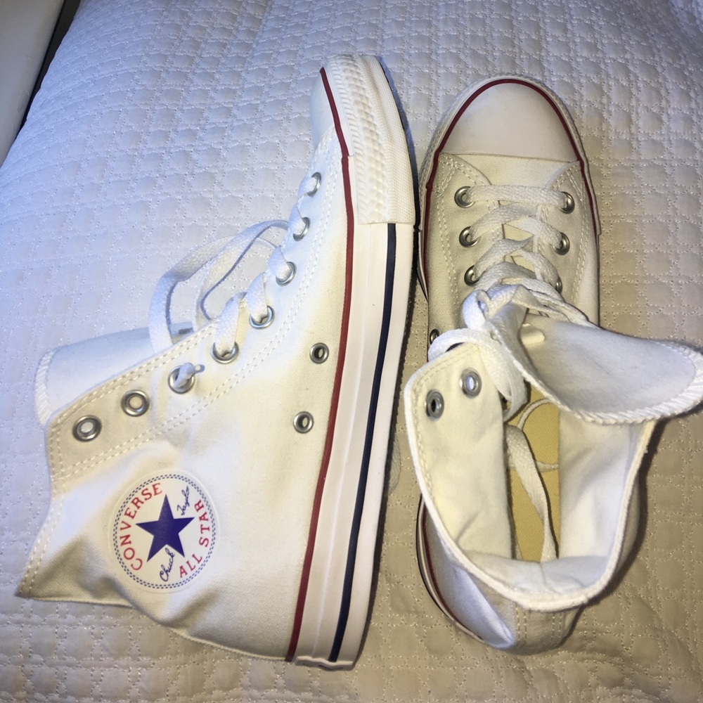 BRAND NEW White High Top Converse