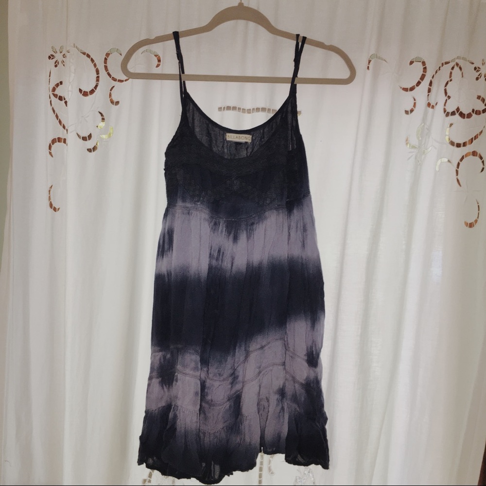 billabong blue tie dye dress