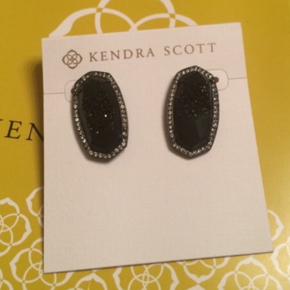 ISO Kendra Scott Black Drusy Elsie studs