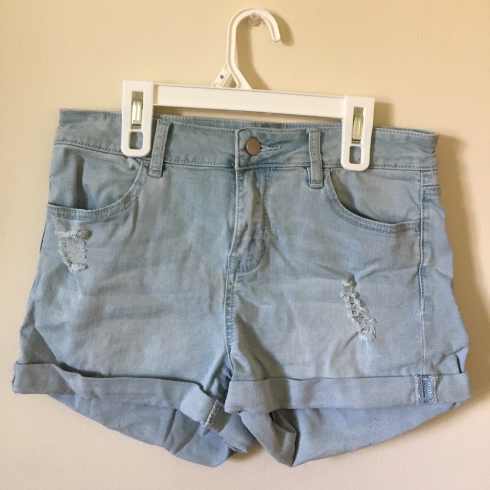 Pac Sun Bullhead Denim Light Stretch Jean Shorts