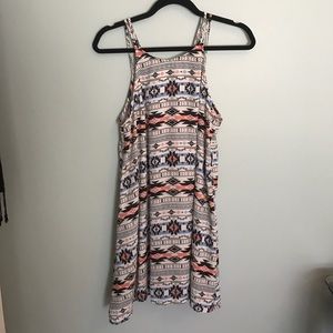 Aztec Print swing dress/ tunic