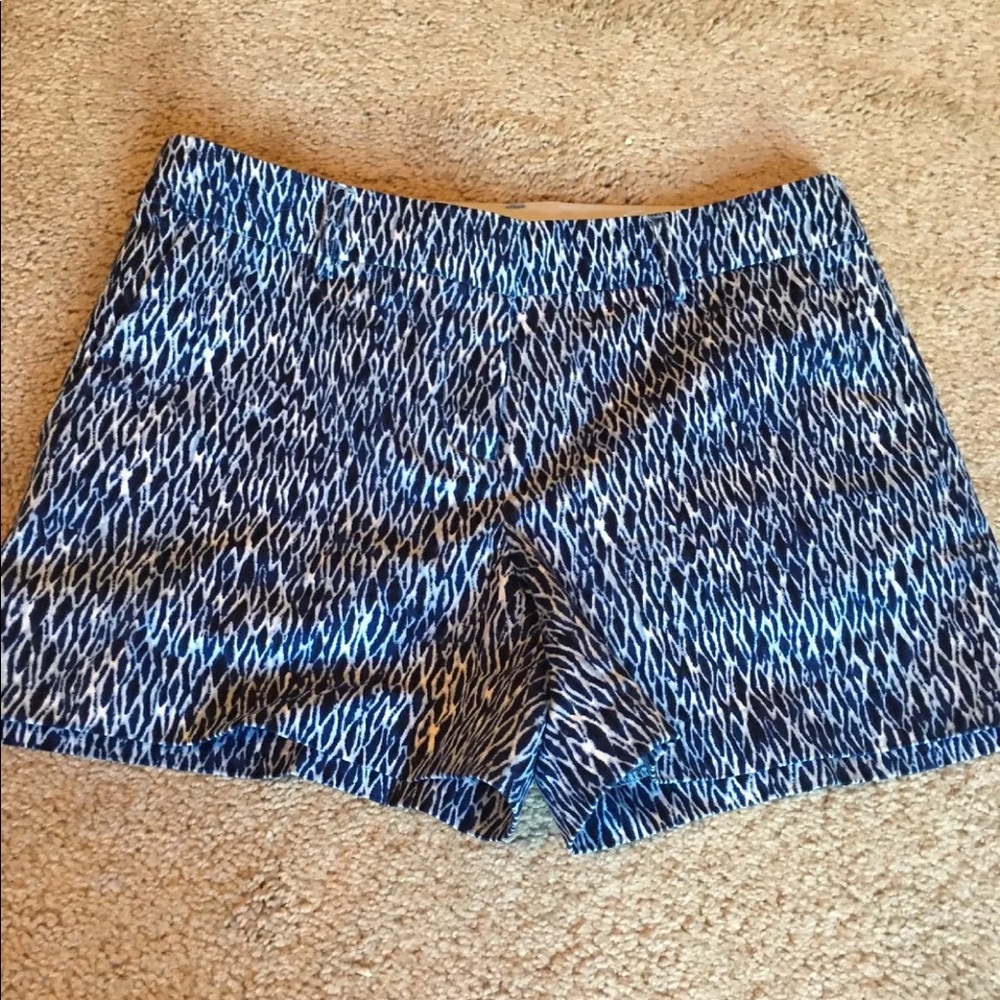 Kenar Diamond Patterened Blue Shorts Size 4