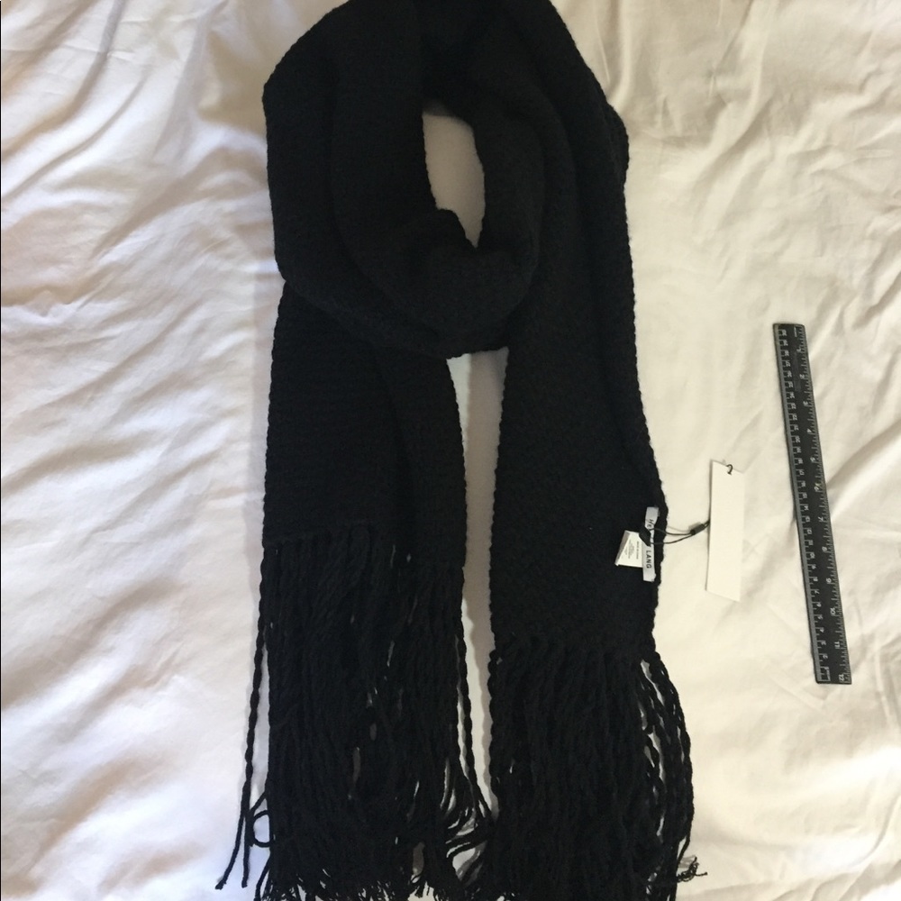 Oversized Helmut Lang wool and cashmere scarf