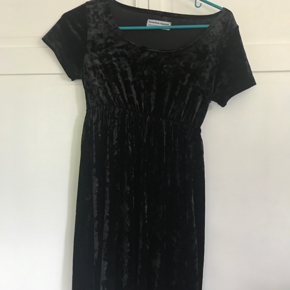 American Apparel Dresses & Skirts - american apparel black velvet dress American Apparel Dresses & Skirts - american apparel black velvet dress