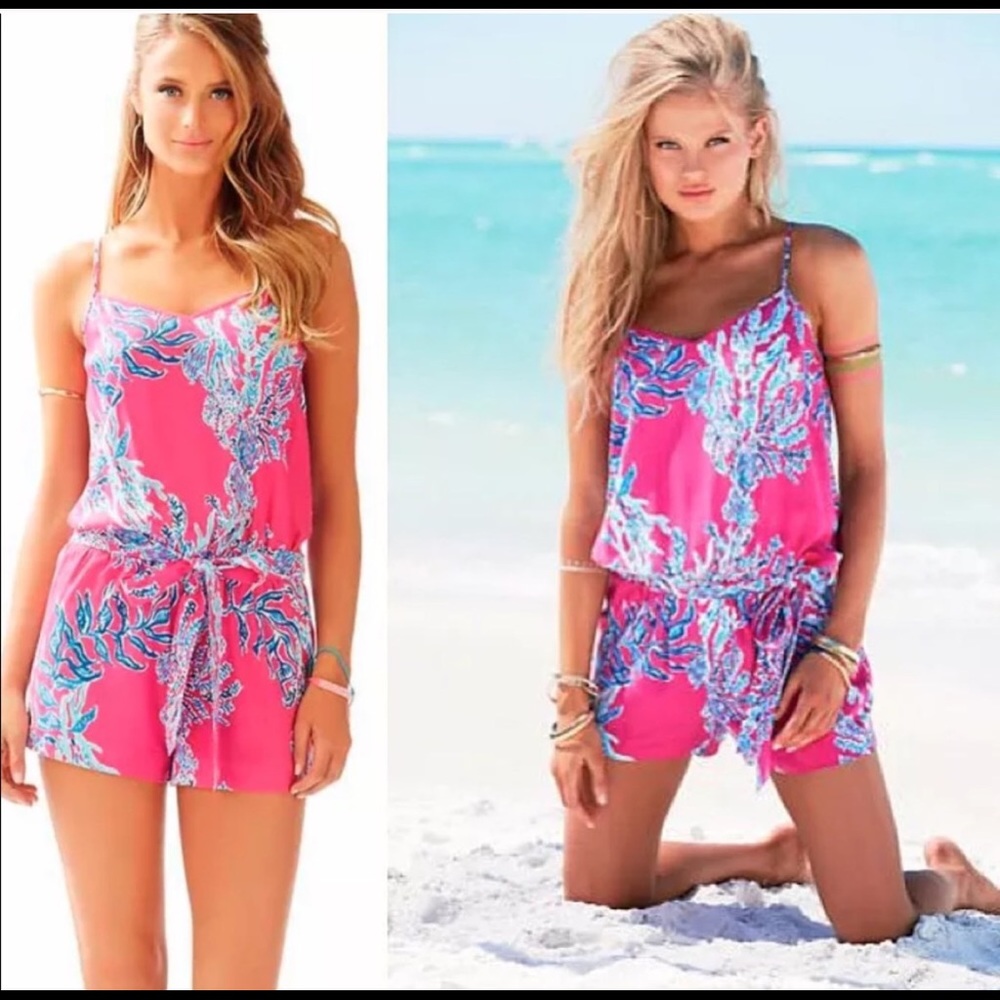 NWT Lilly Pulitzer dusk romper sz medium